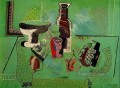 コンポティエ ガラス瓶 フルーツ 緑の静物画 1914年 パブロ・ピカソ